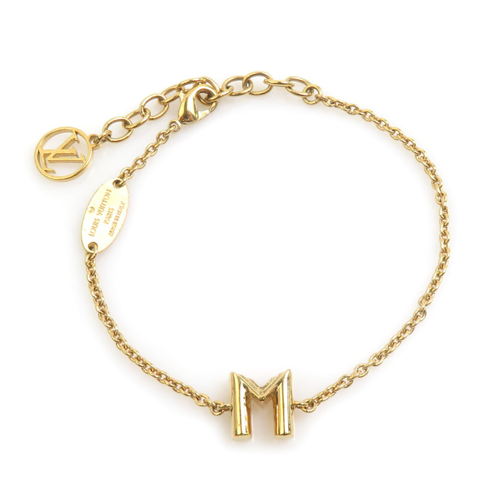 LOUIS VUITTON Gold Charm Bracelet